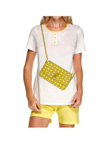 LIU JO PIGIAMA DONNA SERAFINO MANICA CORTA E...