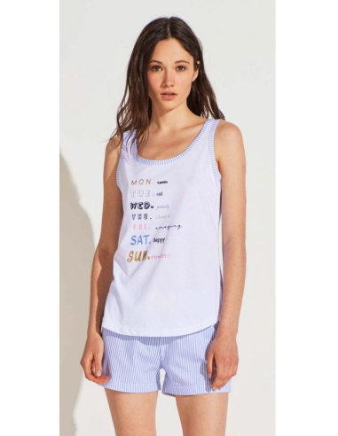 NOIDINOTTE PIGIAMA DONNA SPALLA LARGA E...