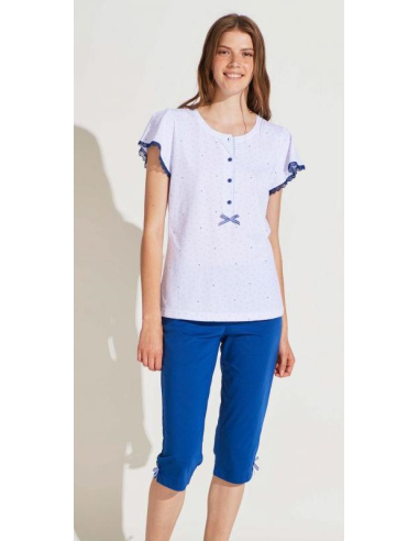 NOIDINOTTE PIGIAMA DONNA SERAFINO MEZZA MANICA...