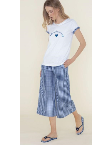 NOIDINOTTE PIGIAMA DONNA GIROCOLLO MEZZA MANICA...