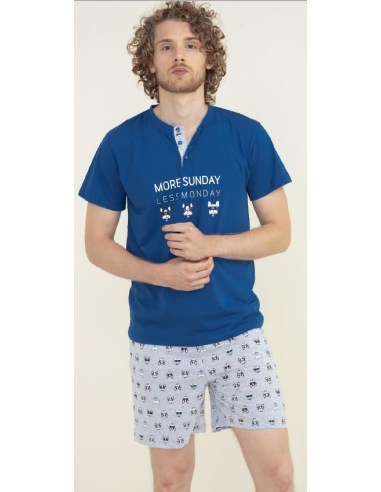 NOIDINOTTE PIGIAMA UOMO SERAFINO MEZZA MANICA E...