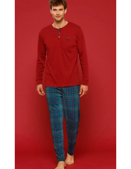 NOIDINOTTE PIGIAMA UOMO SERAFINO MANICA LUNGA E PANTALONE LUNGO