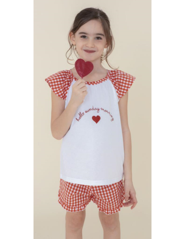 NOIDINOTTE PIGIAMA BAMBINA SPALLA LARGA E...