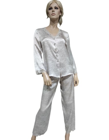 VIVIS PIGIAMA DONNA APERTO, MANICA LUNGA E...