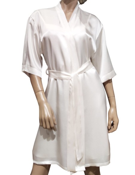 MISS LINGERIE COMPLETO LINGERIE VESTAGLIA E SOTTOVESTE 100% SETA