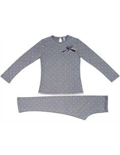 REBECCA PIGIAMA LUNGO DA BAMBINA GIROCOLLO IN CALDO COTONE