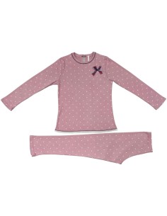 REBECCA PIGIAMA LUNGO DA BAMBINA GIROCOLLO IN CALDO COTONE 2