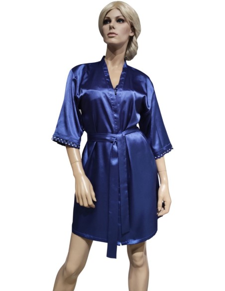 MISS LINGERIE COMPLETO LINGERIE VESTAGLIA E SOTTOVESTE IN RASO - MAELA