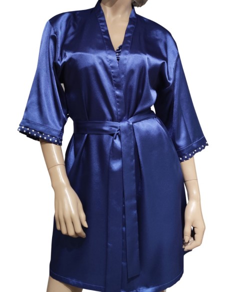 MISS LINGERIE COMPLETO LINGERIE VESTAGLIA E SOTTOVESTE IN RASO - MAELA