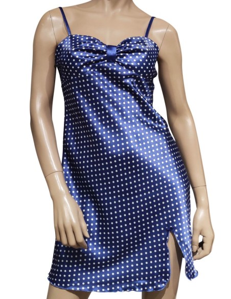 MISS LINGERIE COMPLETO LINGERIE VESTAGLIA E SOTTOVESTE IN RASO - MAELA