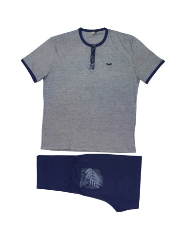 TWISI' PIGIAMA UOMO SERAFINO, MEZZA MANICA E...