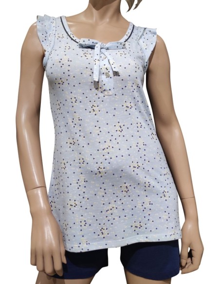 MISS LINGERIE PIGIAMA DONNA SMANICATO E PANTALONCINO - ANGY