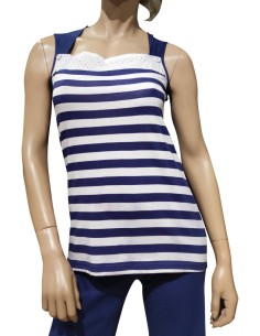 MISS LINGERIE PIGIAMA DONNA SPALLA LARGA E PANTALONCINO -... 2