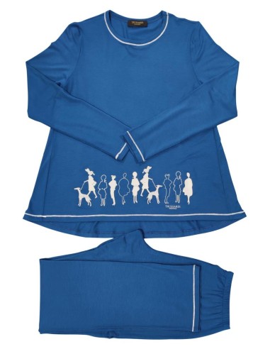 TRUSSARDI PIGIAMA DONNA GIROCOLLO MANICA LUNGA...