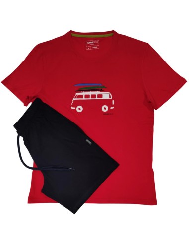 PEROFIL PIGIAMA UOMO GIROCOLLO MEZZA MANICA E...