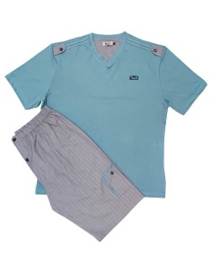 TWISI' PIGIAMA UOMO SCOLLO V, MEZZA MANICA E PANTALONCINO...