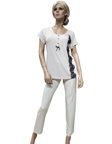 SWAMI PIGIAMA DONNA SERAFINO, MEZZA MANICA E...