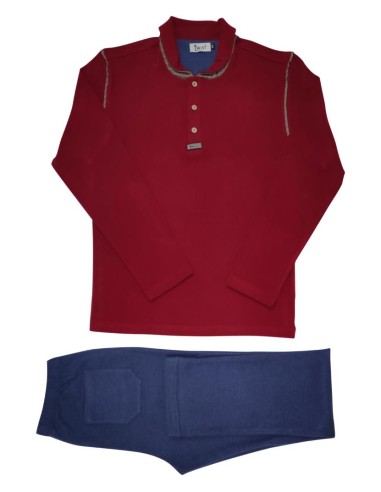 TWISI' PIGIAMA UOMO LUPETTO MANICA LUNGA E...