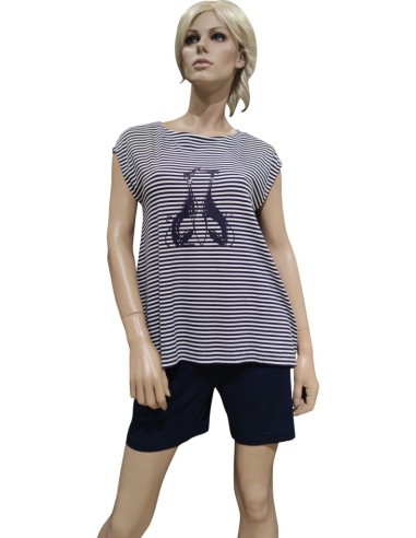 TRUSSARDI PIGIAMA DONNA GIROCOLLO, MEZZA MANICA...