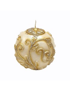 INTRONA CANDELA A FORMA DI STELLA CON RICCIOLI 11 Ø CM