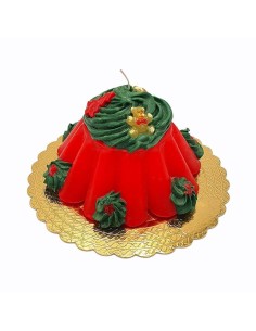 INTRONA CANDELA A FORMA DI BUDINO 19 Ø CM