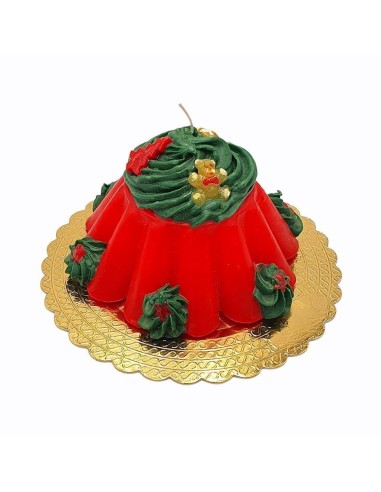 INTRONA CANDELA A FORMA DI BUDINO 19 Ø CM