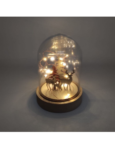 EVVIVA ALBERO DI NATALE IN LEGNO CON LED 20 CM 2