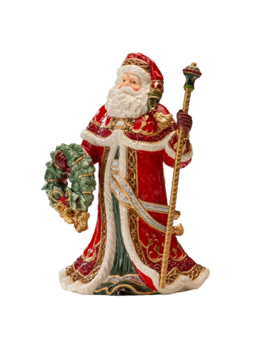 FITZ AND FLOYD STATUA BABBO NATALE H50 CM -...