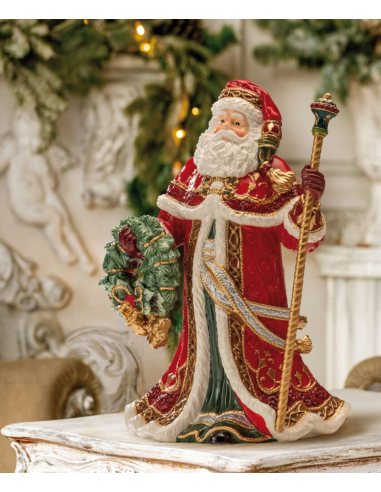 FITZ AND FLOYD STATUA BABBO NATALE H50 CM -...