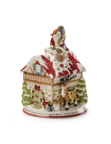 FITZ & FLOYD SCATOLA BABBO NATALE 35X25 CM -...