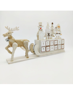 SLITTA CON RENNNUOVE IDEE SLITTA IN LEGNO 45X25 CM CON...