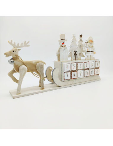 SLITTA CON RENNNUOVE IDEE SLITTA IN LEGNO 45X25...