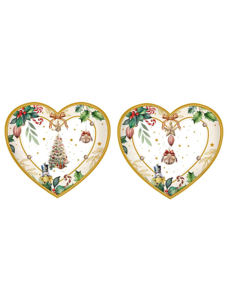 FADE SET 2 PIATTI CUORE 16 X 18 CM - ALYA