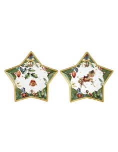 FADE SET 2 PIATTI STELLA 22 X 19 CM - ASTRO