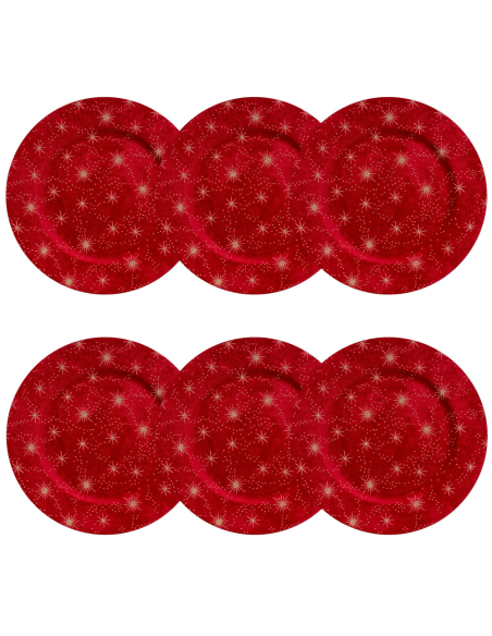 FADE SET 6 SOTTOPIATTI NATALIZI Ø 33 CM - LEXI
