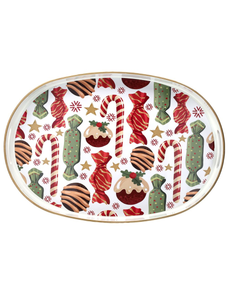 ANDREA FONTEBASSO VASSOIO NATALIZIO 44 X 30 CM - PARTY TIME