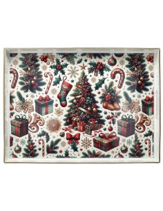 ANDREA FONTEBASSO VASSOIO NATALIZIO 48 X 35 CM - PARTY TIME