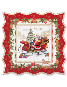EASY LIFE PIATTO DA PORTATA NATALIZIO 30X30 CM -...