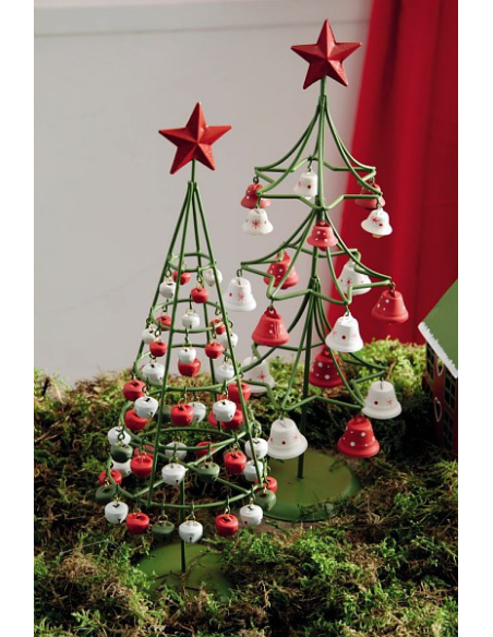 ANDREA FONTEBASSO ALBERO DI NATALE CON CON SONAGLI 34 CM