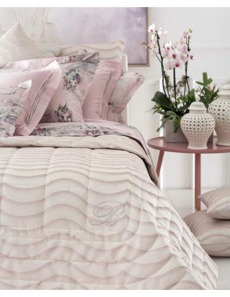 BLUMARINE TRAPUNTINA MATRIMONIALE CON 2 CUSCINI ARREDO - JASMINE