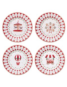 EASY LIFE SET 4 PIATTI DESSERT Ø 19 CM - CHRISTMAS...