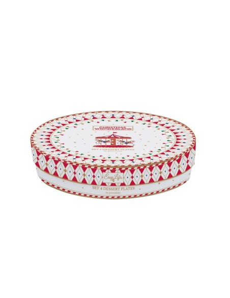 EASY LIFE SET 4 PIATTI DESSERT Ø 19 CM - CHRISTMAS WONDERLAND