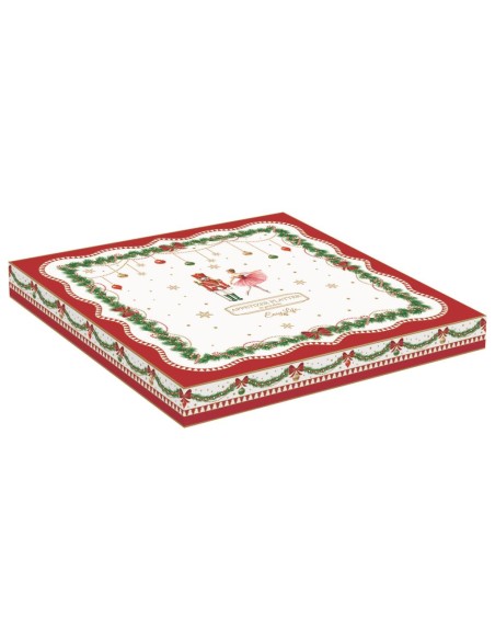 EASY LIFE ANTIPASTIERA A SCOMPARTI 25 X 25 CM - MAGIE DE NOEL