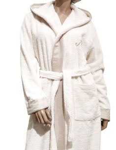 BIANCOPERLA ACCAPPATOIO A CAPPUCCIO CON INIZIALE RICAMATA... 2