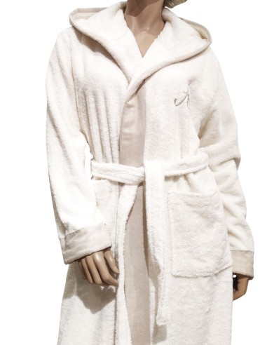 BIANCOPERLA ACCAPPATOIO A CAPPUCCIO CON...