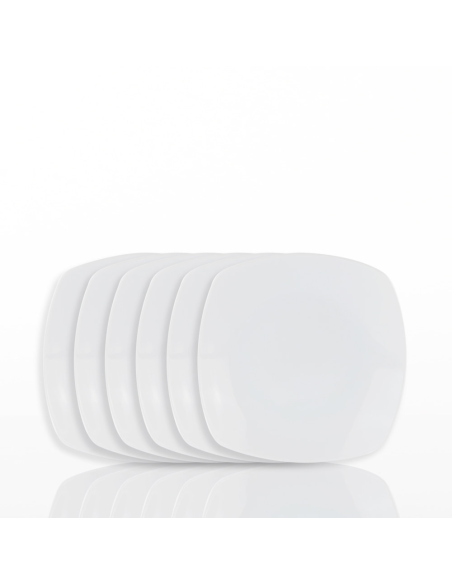 WEISSESTAL SET 6 PIATTI DOLCE Ø 17 CM - SQUARE