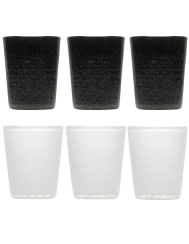 MEMENTO SET 6 BICCHIERI ACQUA 30 CL - BLACK &...