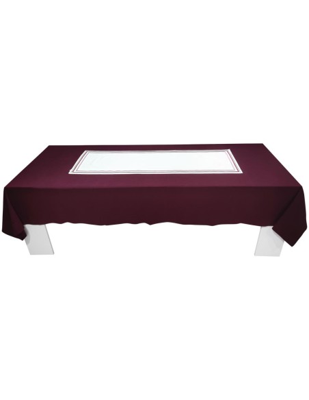 FAZZINI TOVAGLIA RETTANGOLARE DA 12 IN PANAMA CON RUNNER E TOVAGLIOLI - SOHO