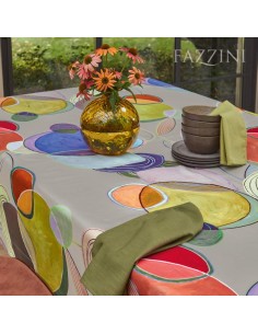 FAZZINI TOVAGLIA IN COTONE STAMPATO - ELLISSE 2