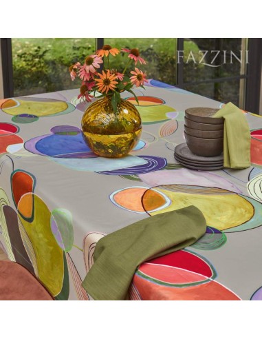 FAZZINI TOVAGLIA IN COTONE STAMPATO - ELLISSE